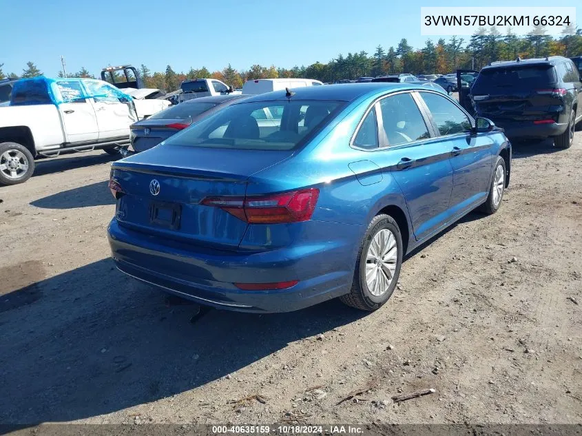 2019 Volkswagen Jetta 1.4T S VIN: 3VWN57BU2KM166324 Lot: 40635159