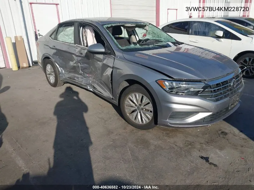 2019 Volkswagen Jetta 1.4T R-Line/1.4T S/1.4T Se VIN: 3VWC57BU4KM228720 Lot: 40636582