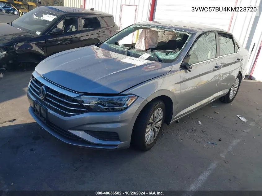 2019 Volkswagen Jetta 1.4T R-Line/1.4T S/1.4T Se VIN: 3VWC57BU4KM228720 Lot: 40636582