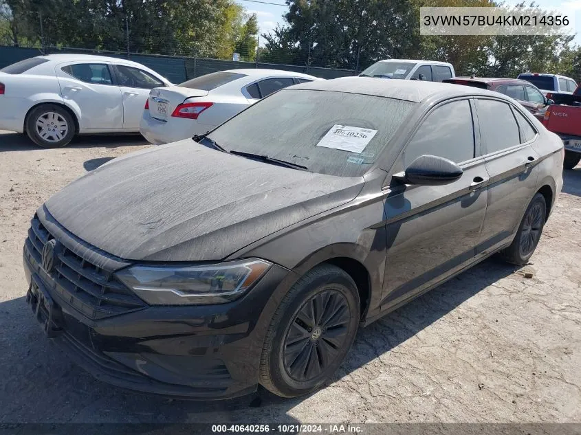 2019 Volkswagen Jetta 1.4T S VIN: 3VWN57BU4KM214356 Lot: 40640256