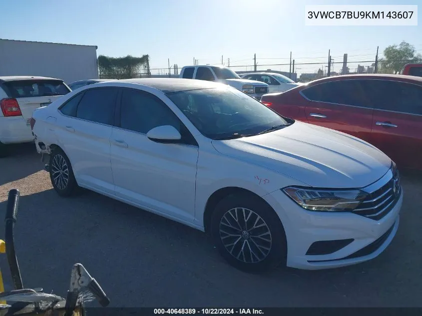 2019 Volkswagen Jetta 1.4T R-Line/1.4T S/1.4T Se VIN: 3VWCB7BU9KM143607 Lot: 40648389