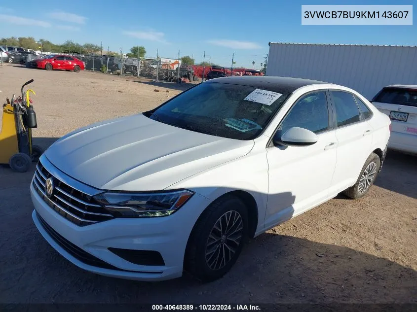 2019 Volkswagen Jetta 1.4T R-Line/1.4T S/1.4T Se VIN: 3VWCB7BU9KM143607 Lot: 40648389