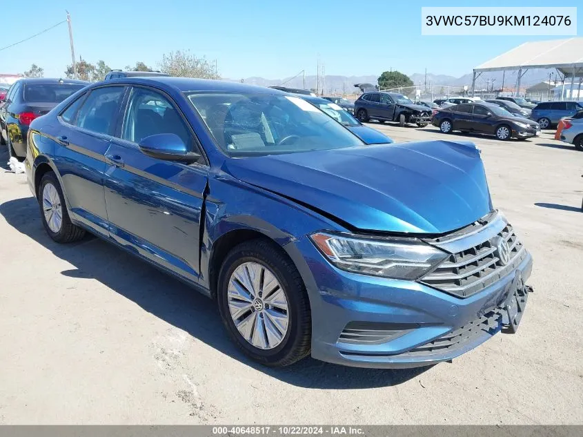 2019 Volkswagen Jetta 1.4T R-Line/1.4T S/1.4T Se VIN: 3VWC57BU9KM124076 Lot: 40648517