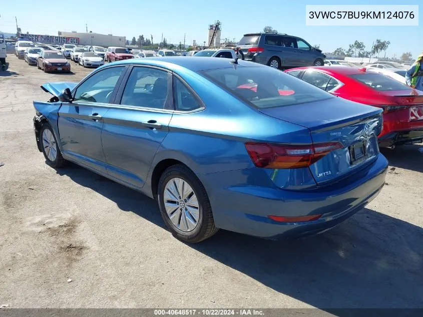 2019 Volkswagen Jetta 1.4T R-Line/1.4T S/1.4T Se VIN: 3VWC57BU9KM124076 Lot: 40648517