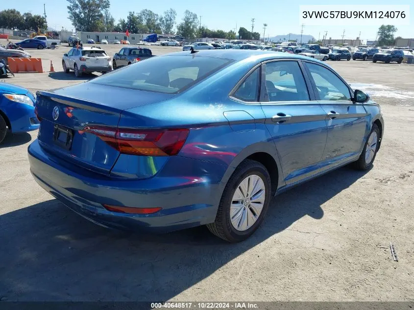 2019 Volkswagen Jetta 1.4T R-Line/1.4T S/1.4T Se VIN: 3VWC57BU9KM124076 Lot: 40648517