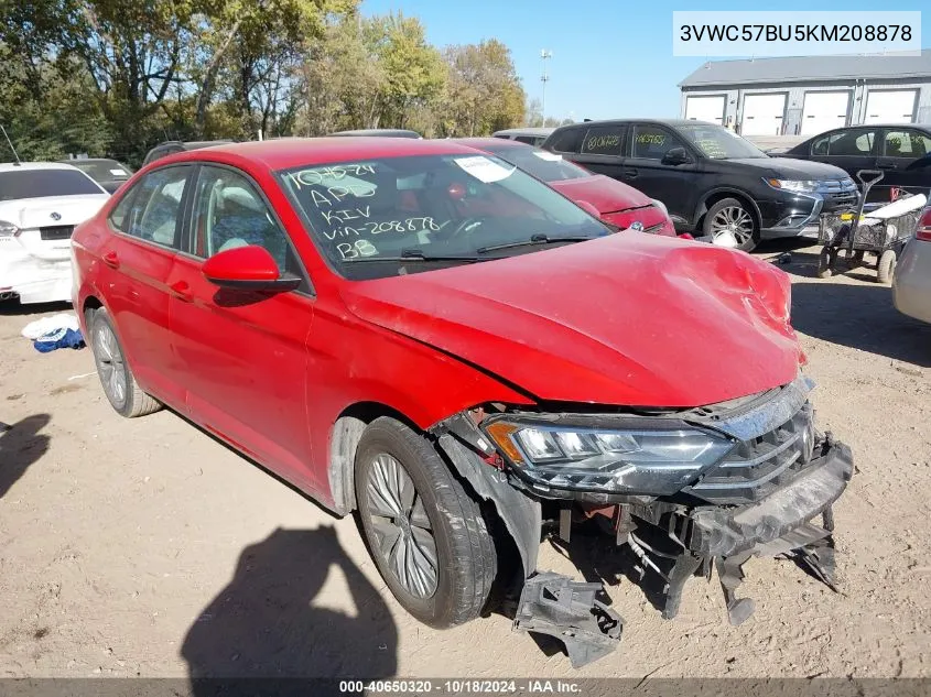 2019 Volkswagen Jetta 1.4T R-Line/1.4T S/1.4T Se VIN: 3VWC57BU5KM208878 Lot: 40650320