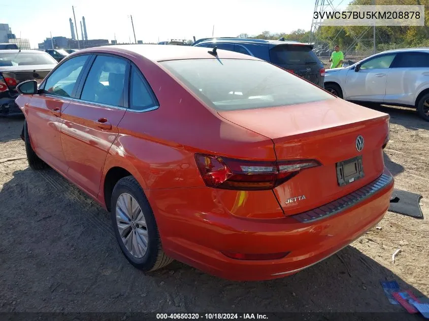 2019 Volkswagen Jetta 1.4T R-Line/1.4T S/1.4T Se VIN: 3VWC57BU5KM208878 Lot: 40650320