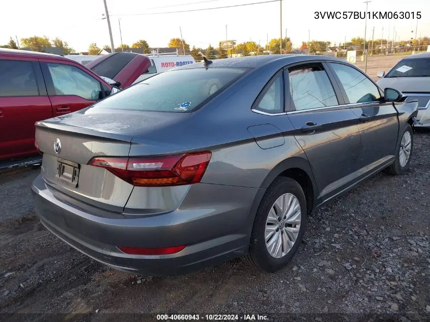 2019 Volkswagen Jetta 1.4T R-Line/1.4T S/1.4T Se VIN: 3VWC57BU1KM063015 Lot: 40660943