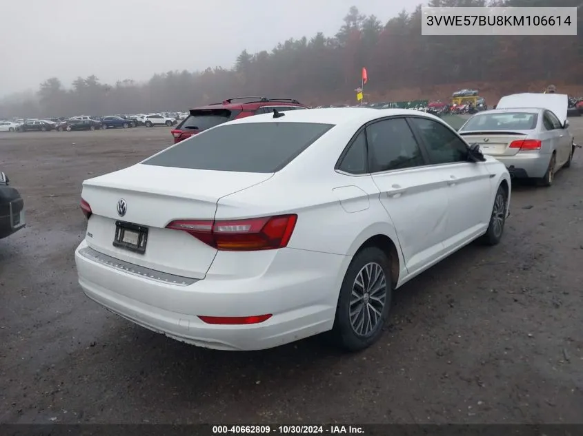 3VWE57BU8KM106614 2019 Volkswagen Jetta 1.4T Sel