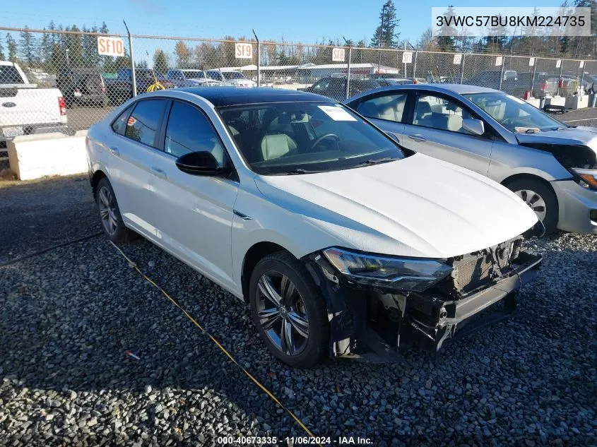 2019 Volkswagen Jetta 1.4T R-Line/1.4T S/1.4T Se VIN: 3VWC57BU8KM224735 Lot: 40673335