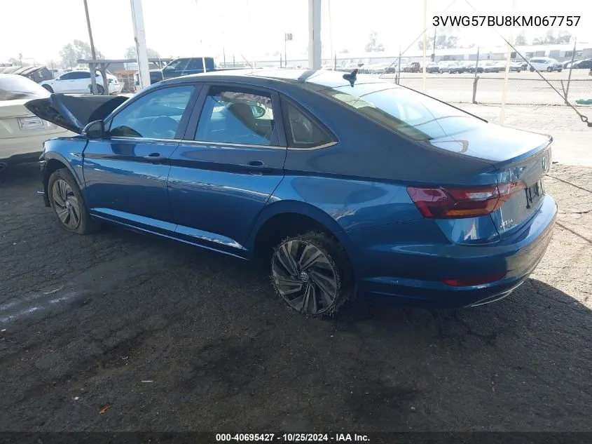 3VWG57BU8KM067757 2019 Volkswagen Jetta 1.4T Sel Premium