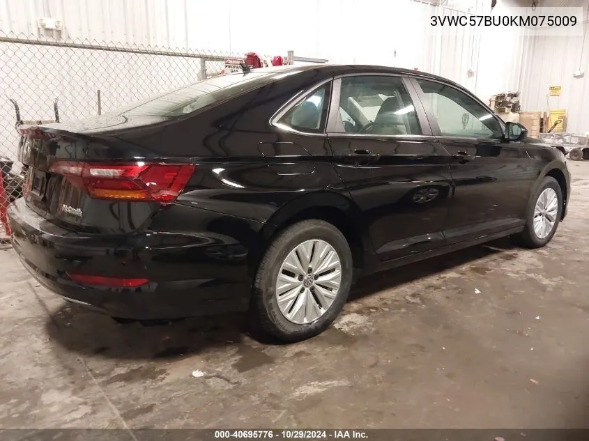 2019 Volkswagen Jetta 1.4T R-Line/1.4T S/1.4T Se VIN: 3VWC57BU0KM075009 Lot: 40695776