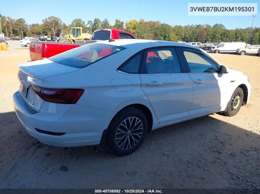 2019 Volkswagen Jetta 1.4T Sel VIN: 3VWEB7BU2KM195301 Lot: 40708592