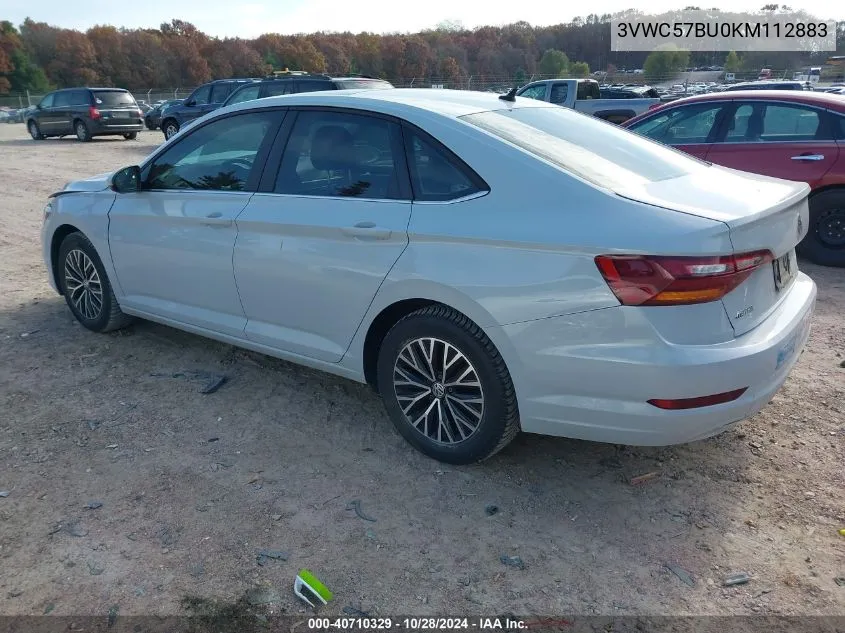 2019 Volkswagen Jetta 1.4T R-Line/1.4T S/1.4T Se VIN: 3VWC57BU0KM112883 Lot: 40710329