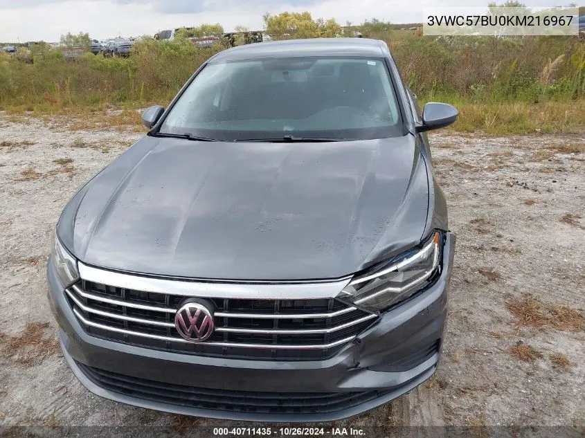 2019 Volkswagen Jetta 1.4T R-Line/1.4T S/1.4T Se VIN: 3VWC57BU0KM216967 Lot: 40711435