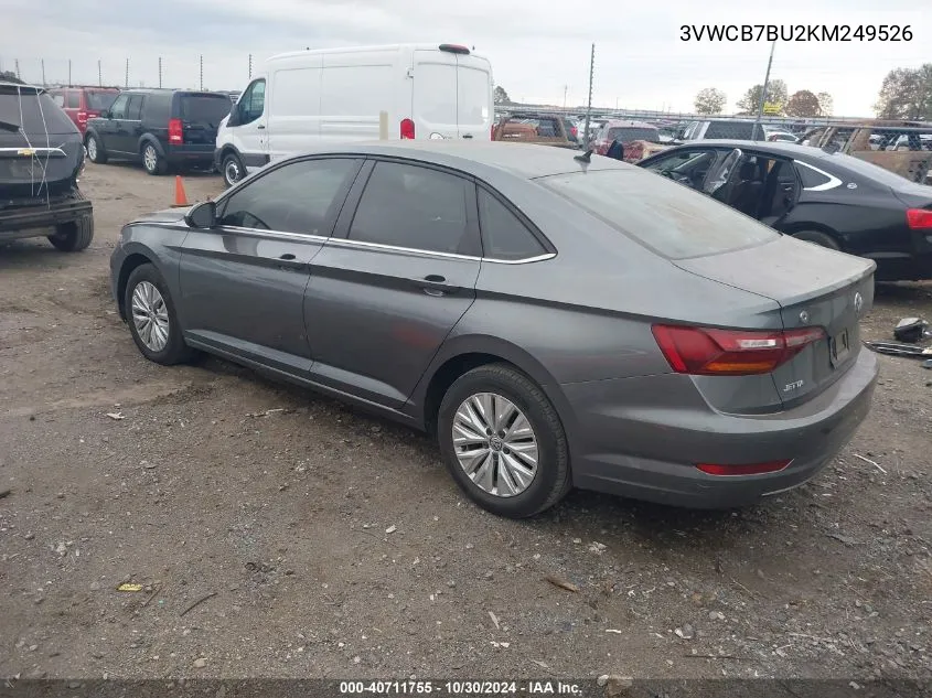 2019 Volkswagen Jetta 1.4T R-Line/1.4T S/1.4T Se VIN: 3VWCB7BU2KM249526 Lot: 40711755