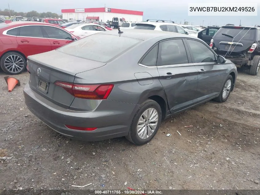 2019 Volkswagen Jetta 1.4T R-Line/1.4T S/1.4T Se VIN: 3VWCB7BU2KM249526 Lot: 40711755