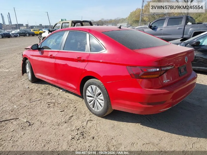 2019 Volkswagen Jetta 1.4T S VIN: 3VWN57BU9KM245554 Lot: 40712115