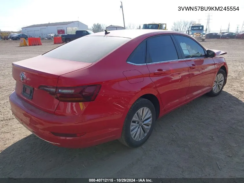 2019 Volkswagen Jetta 1.4T S VIN: 3VWN57BU9KM245554 Lot: 40712115