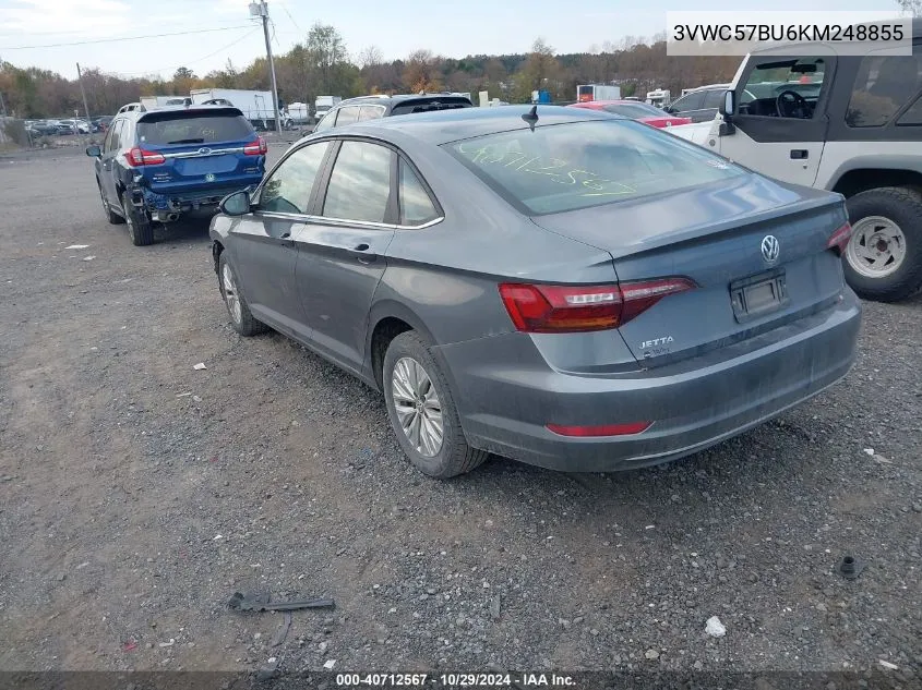 2019 Volkswagen Jetta 1.4T R-Line/1.4T S/1.4T Se VIN: 3VWC57BU6KM248855 Lot: 40712567