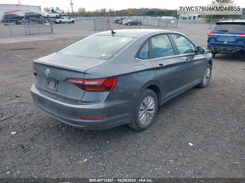 2019 Volkswagen Jetta 1.4T R-Line/1.4T S/1.4T Se VIN: 3VWC57BU6KM248855 Lot: 40712567