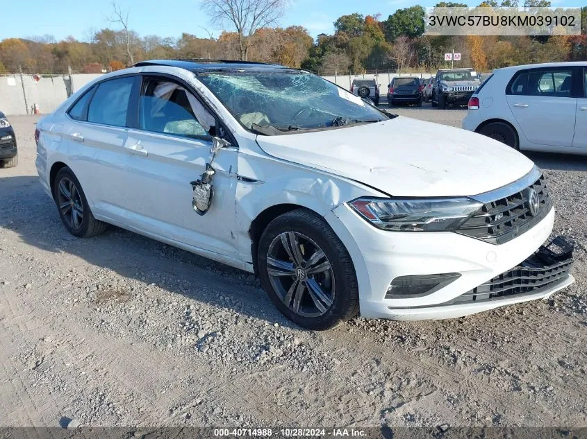 2019 Volkswagen Jetta 1.4T R-Line/1.4T S/1.4T Se VIN: 3VWC57BU8KM039102 Lot: 40714988