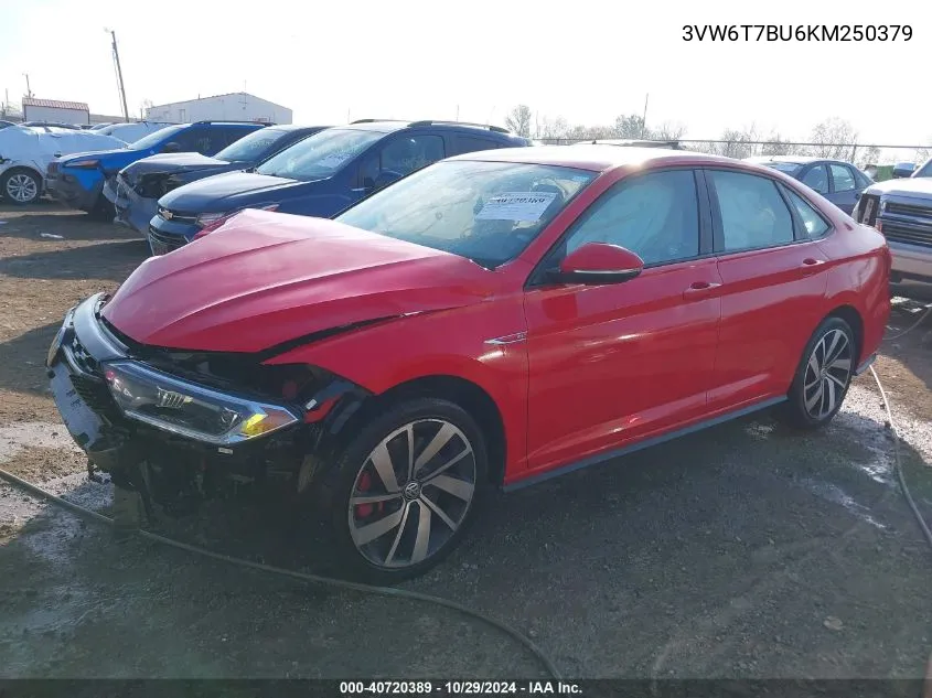 2019 Volkswagen Jetta Gli/35Th Anniversary Edition/Autobahn/S VIN: 3VW6T7BU6KM250379 Lot: 40720389