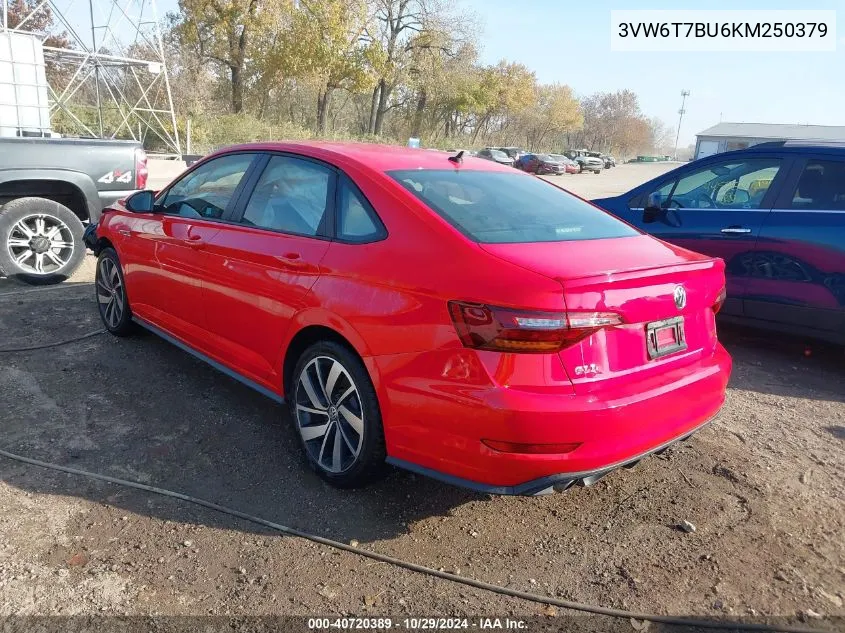 2019 Volkswagen Jetta Gli/35Th Anniversary Edition/Autobahn/S VIN: 3VW6T7BU6KM250379 Lot: 40720389