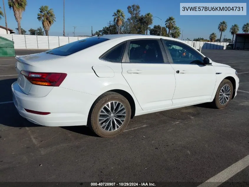 2019 Volkswagen Jetta 1.4T Sel VIN: 3VWE57BU6KM004731 Lot: 40728907