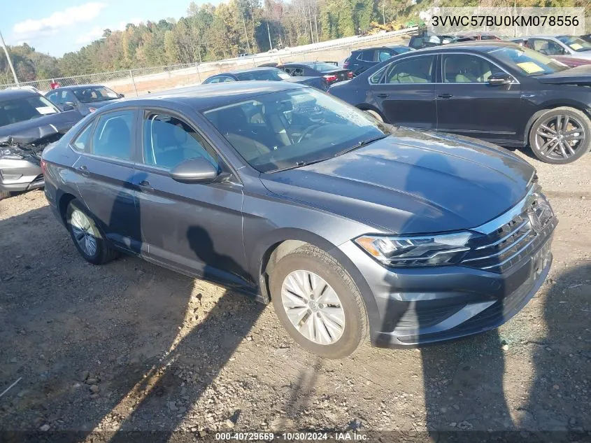 2019 Volkswagen Jetta 1.4T R-Line/1.4T S/1.4T Se VIN: 3VWC57BU0KM078556 Lot: 40729669