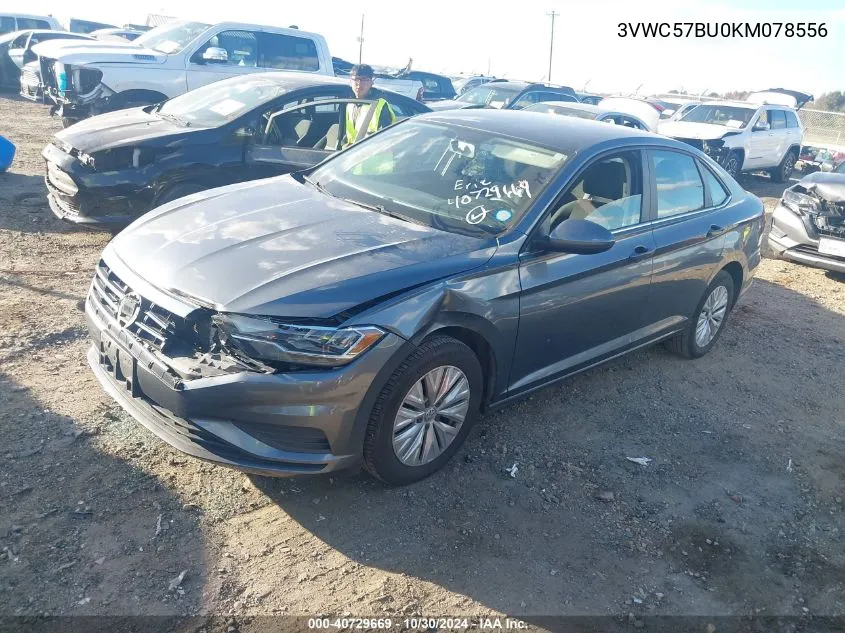 2019 Volkswagen Jetta 1.4T R-Line/1.4T S/1.4T Se VIN: 3VWC57BU0KM078556 Lot: 40729669