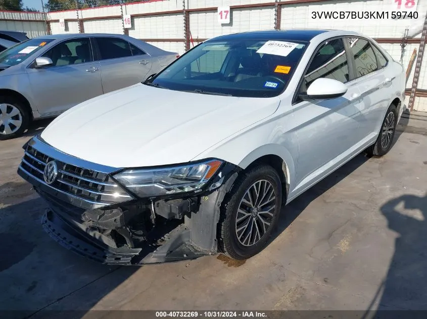 2019 Volkswagen Jetta S/Se/R-Line VIN: 3VWCB7BU3KM159740 Lot: 40732269