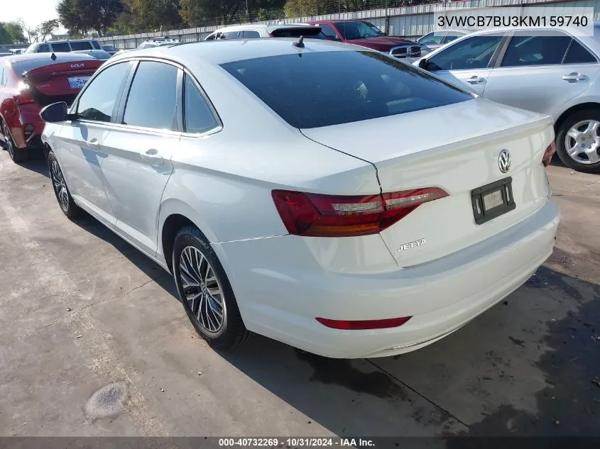 2019 Volkswagen Jetta S/Se/R-Line VIN: 3VWCB7BU3KM159740 Lot: 40732269