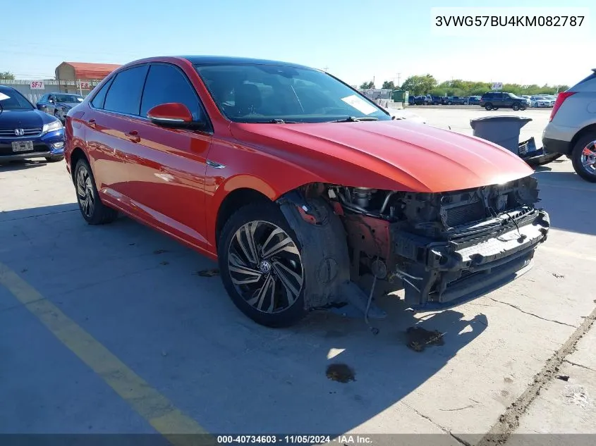 2019 Volkswagen Jetta 1.4T Sel Premium VIN: 3VWG57BU4KM082787 Lot: 40734603