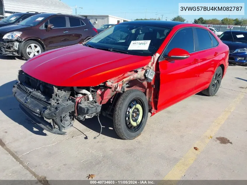 2019 Volkswagen Jetta 1.4T Sel Premium VIN: 3VWG57BU4KM082787 Lot: 40734603