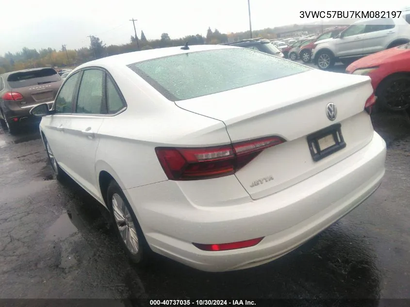 2019 Volkswagen Jetta 1.4T R-Line/1.4T S/1.4T Se VIN: 3VWC57BU7KM082197 Lot: 40737035