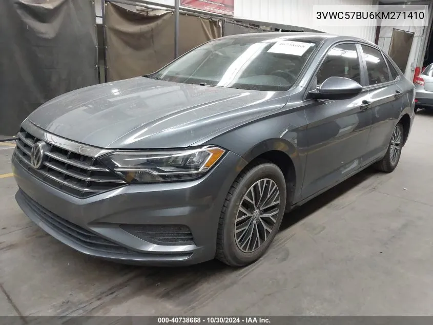 2019 Volkswagen Jetta 1.4T R-Line/1.4T S/1.4T Se VIN: 3VWC57BU6KM271410 Lot: 40738668