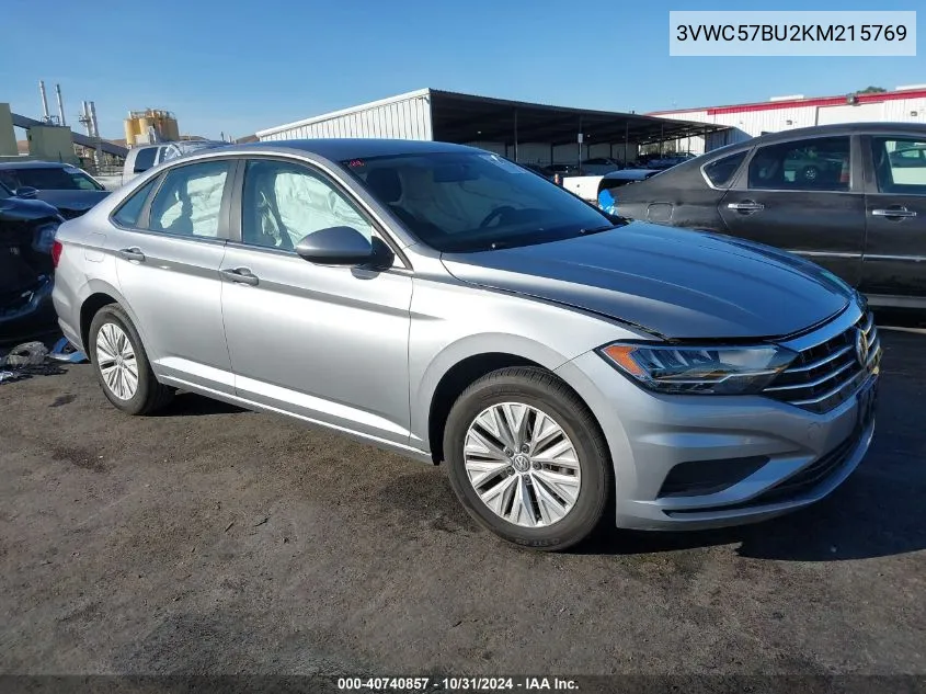 2019 Volkswagen Jetta 1.4T R-Line/1.4T S/1.4T Se VIN: 3VWC57BU2KM215769 Lot: 40740857