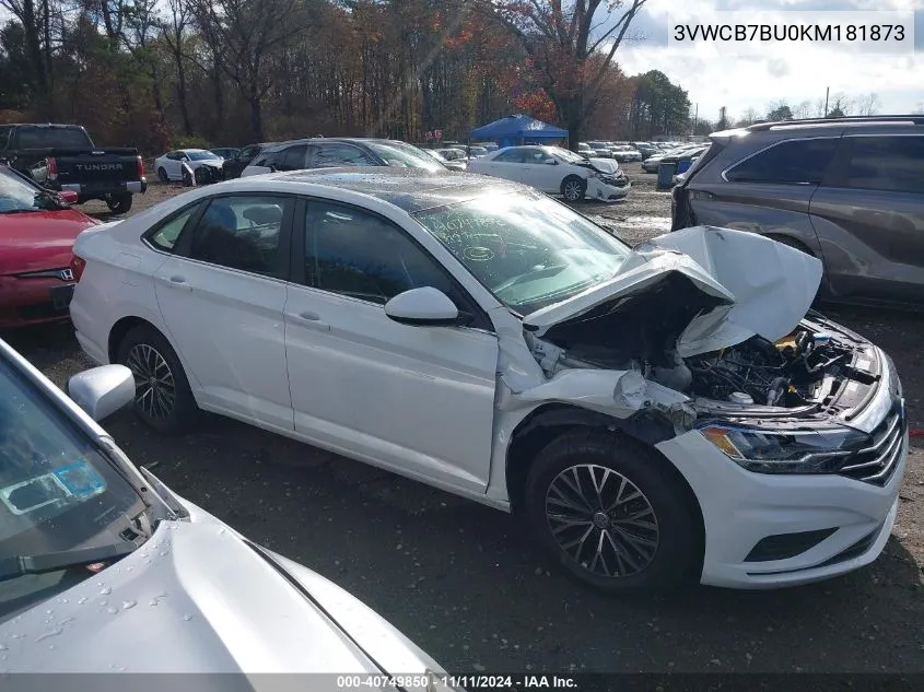 2019 Volkswagen Jetta 1.4T R-Line/1.4T S/1.4T Se VIN: 3VWCB7BU0KM181873 Lot: 40749850