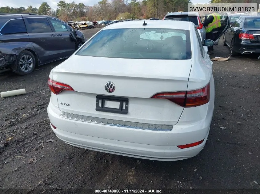 2019 Volkswagen Jetta 1.4T R-Line/1.4T S/1.4T Se VIN: 3VWCB7BU0KM181873 Lot: 40749850