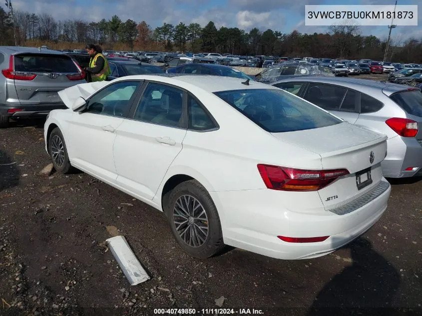 2019 Volkswagen Jetta 1.4T R-Line/1.4T S/1.4T Se VIN: 3VWCB7BU0KM181873 Lot: 40749850