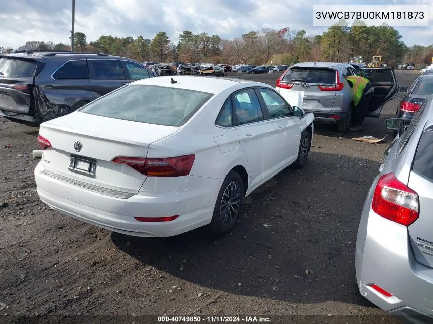 2019 Volkswagen Jetta 1.4T R-Line/1.4T S/1.4T Se VIN: 3VWCB7BU0KM181873 Lot: 40749850