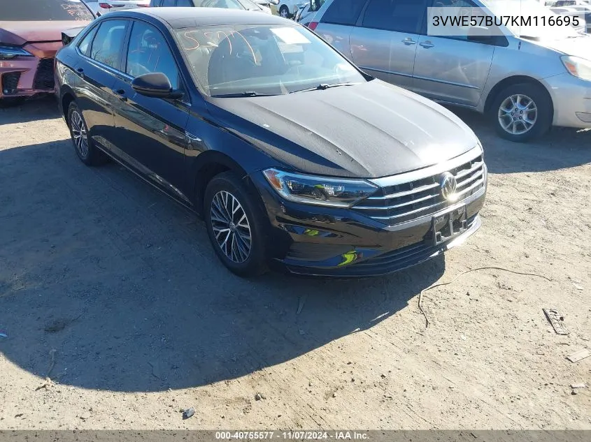 2019 Volkswagen Jetta 1.4T Sel VIN: 3VWE57BU7KM116695 Lot: 40755577