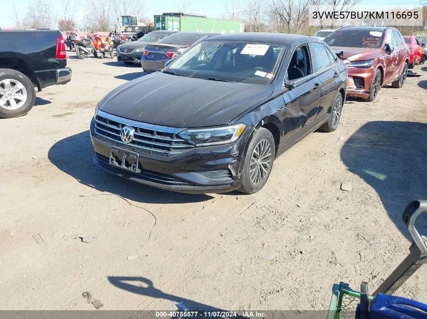 2019 Volkswagen Jetta 1.4T Sel VIN: 3VWE57BU7KM116695 Lot: 40755577