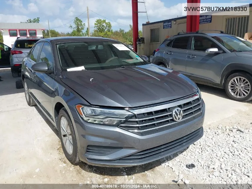 2019 Volkswagen Jetta 1.4T R-Line/1.4T S/1.4T Se VIN: 3VWC57BU7KM218330 Lot: 40758678