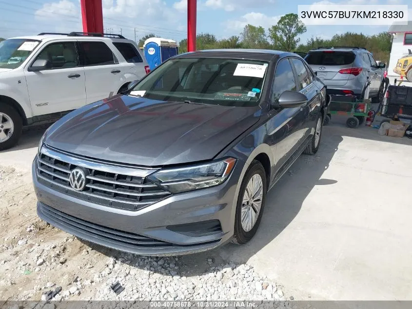 2019 Volkswagen Jetta 1.4T R-Line/1.4T S/1.4T Se VIN: 3VWC57BU7KM218330 Lot: 40758678