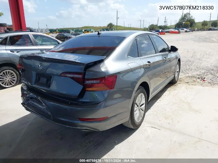 2019 Volkswagen Jetta 1.4T R-Line/1.4T S/1.4T Se VIN: 3VWC57BU7KM218330 Lot: 40758678