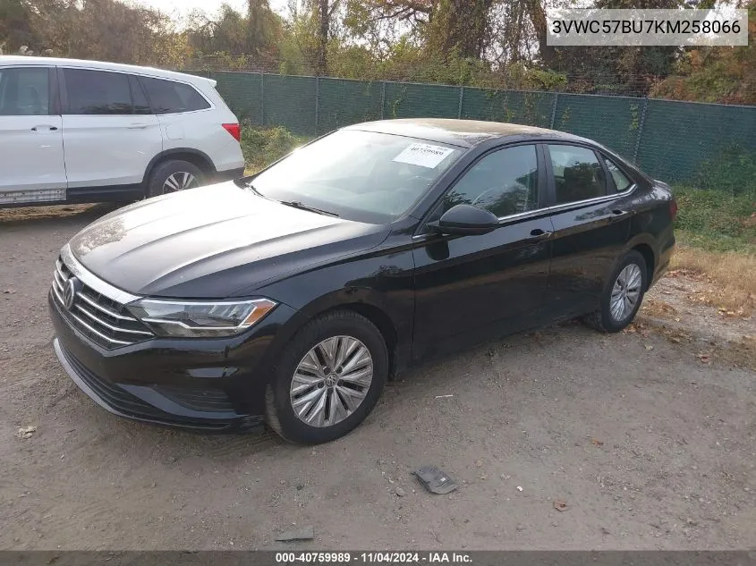 2019 Volkswagen Jetta 1.4T R-Line/1.4T S/1.4T Se VIN: 3VWC57BU7KM258066 Lot: 40759989