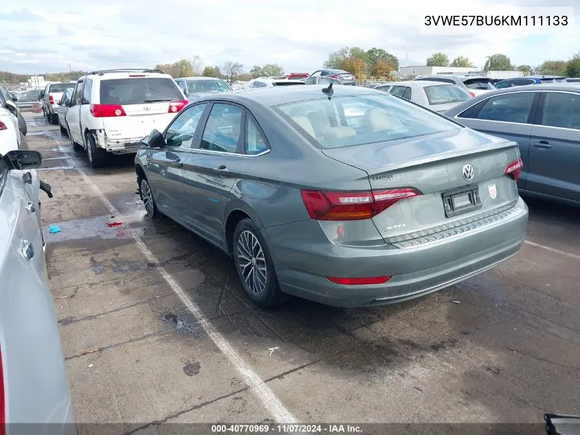 2019 Volkswagen Jetta 1.4T Sel VIN: 3VWE57BU6KM111133 Lot: 40770969