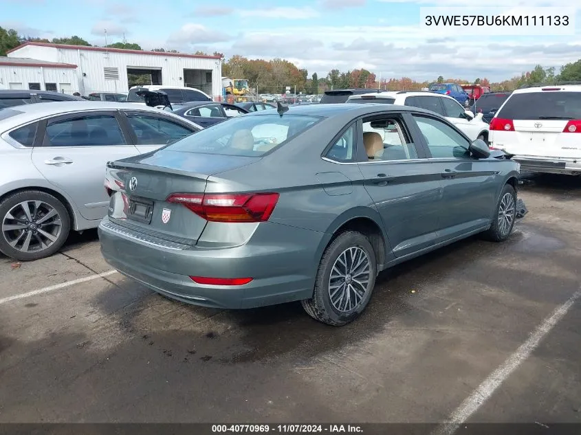 2019 Volkswagen Jetta 1.4T Sel VIN: 3VWE57BU6KM111133 Lot: 40770969